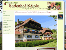 Tablet Screenshot of kaelblehof.de